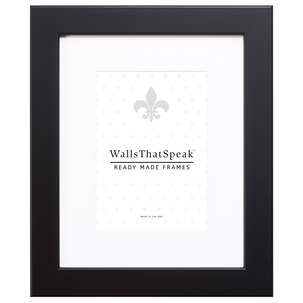 11x17 Matted Picture Frame, Bauhaus 125 1.25 Inch MDF Moulding, Wall Display Frame for Art, Posters, or Photos by wallsthatspeak